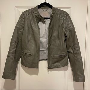 Vintage Leather Moto Jacket